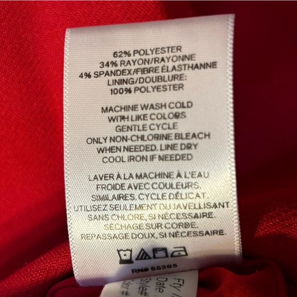 Express Women's Red Pencil Skirt Size 14 Knee Length Casual - Picture 5 of 8